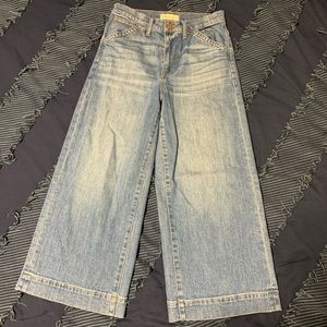 Madewell Wide Leg Crop Jeans